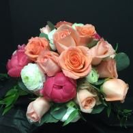 light orange and pink bouquet