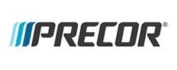 A picture of a precor logo on a white background.