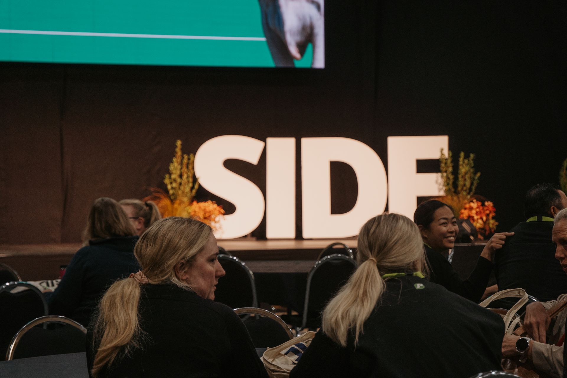 Audience seated, large 