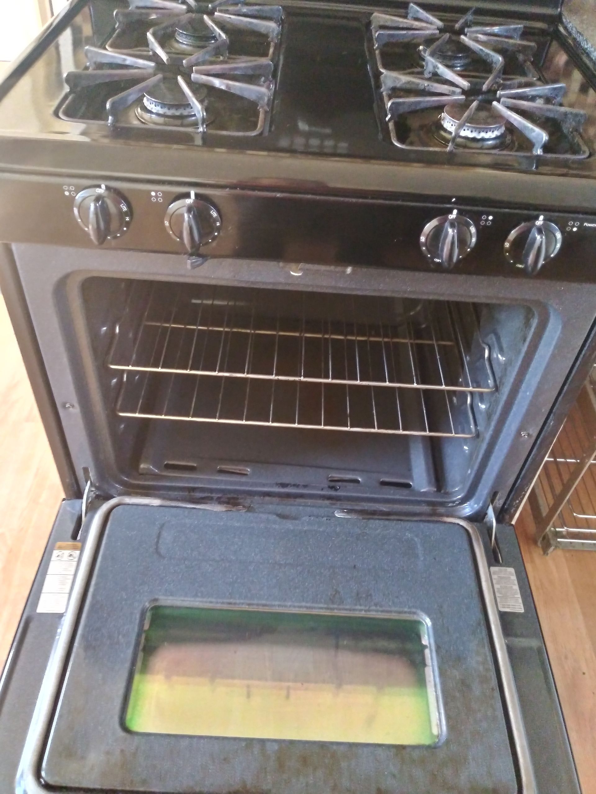 cleaned oven
