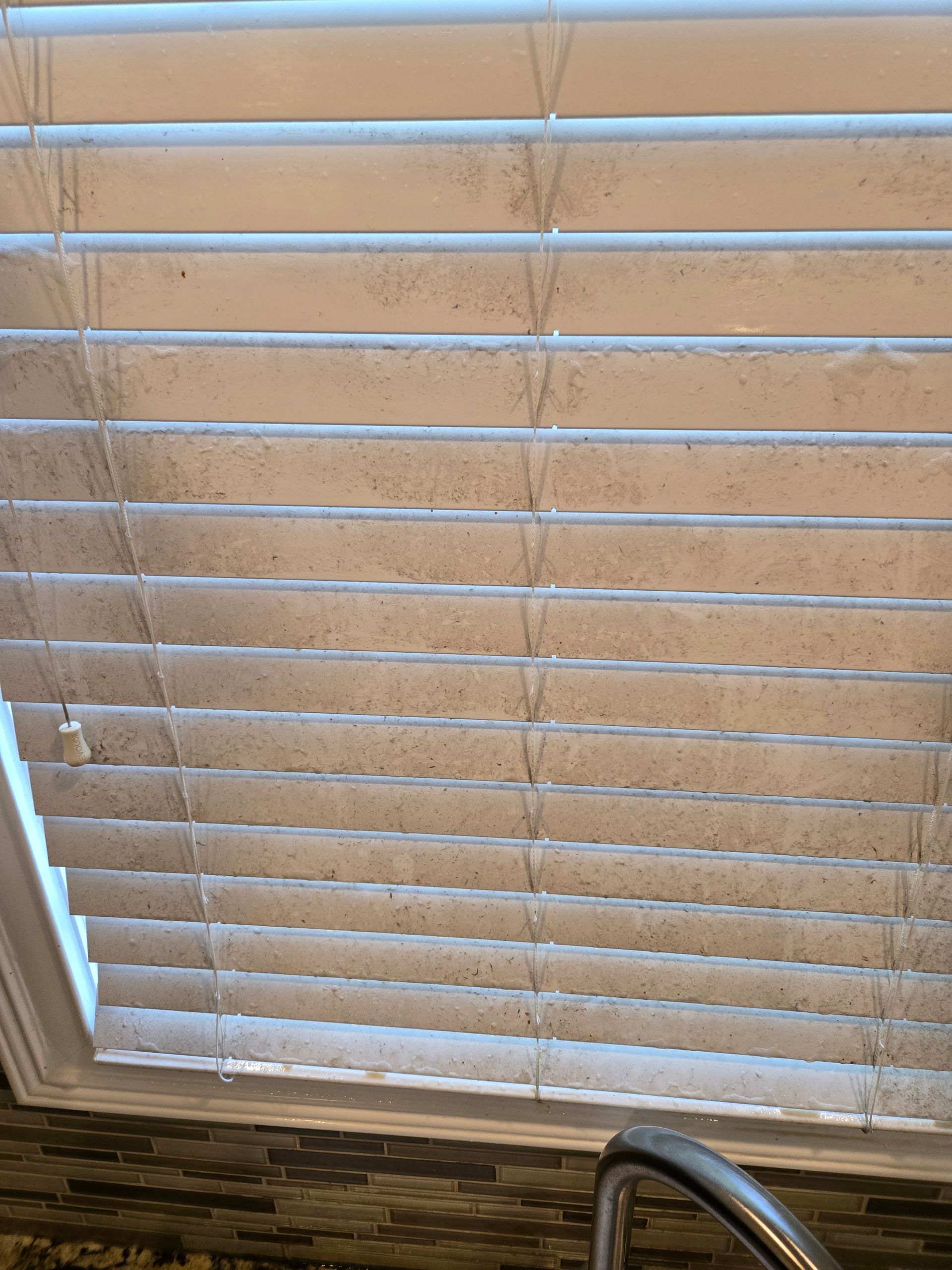 dirty mini blind cleaning