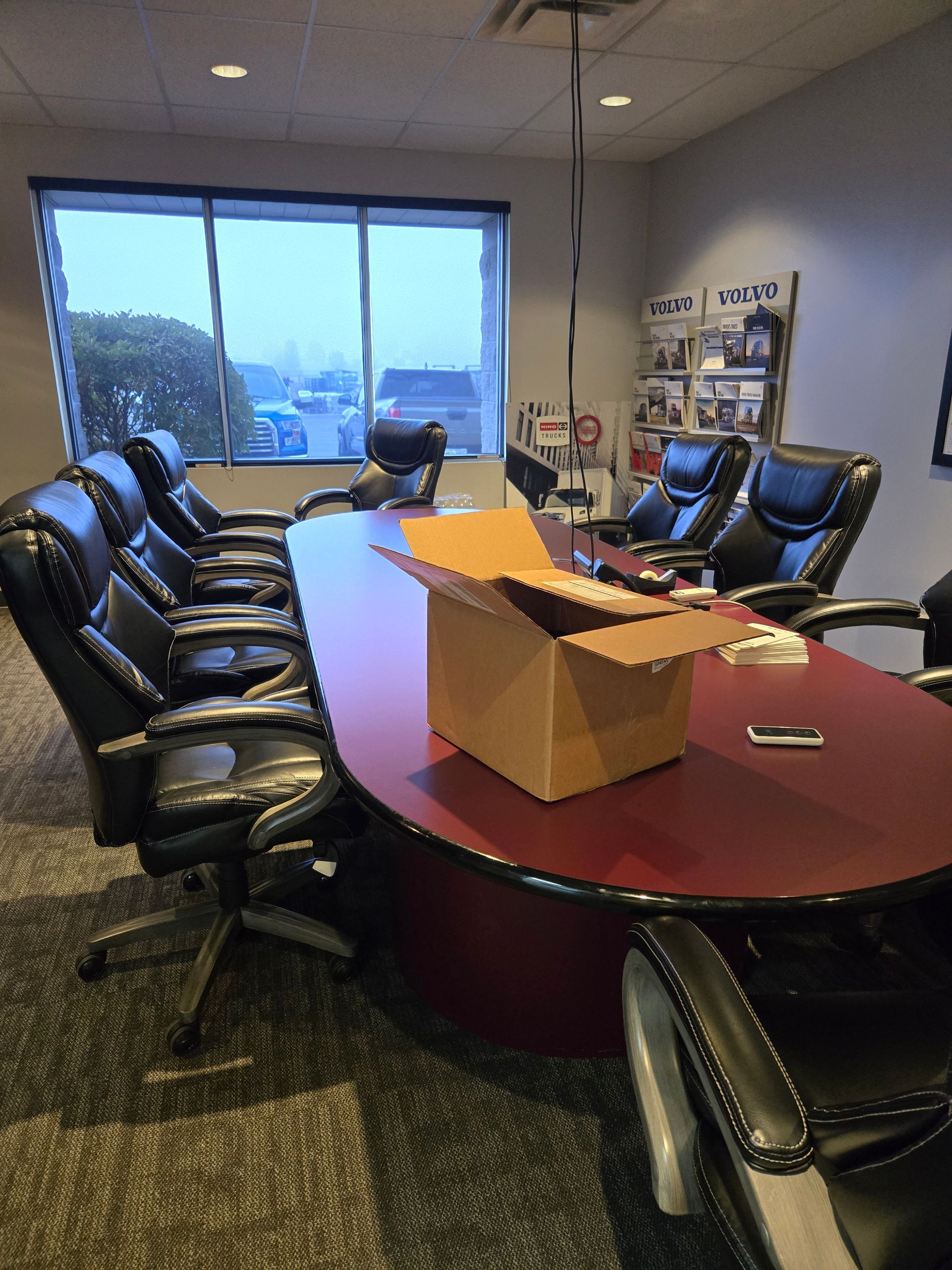 cleaned conference room