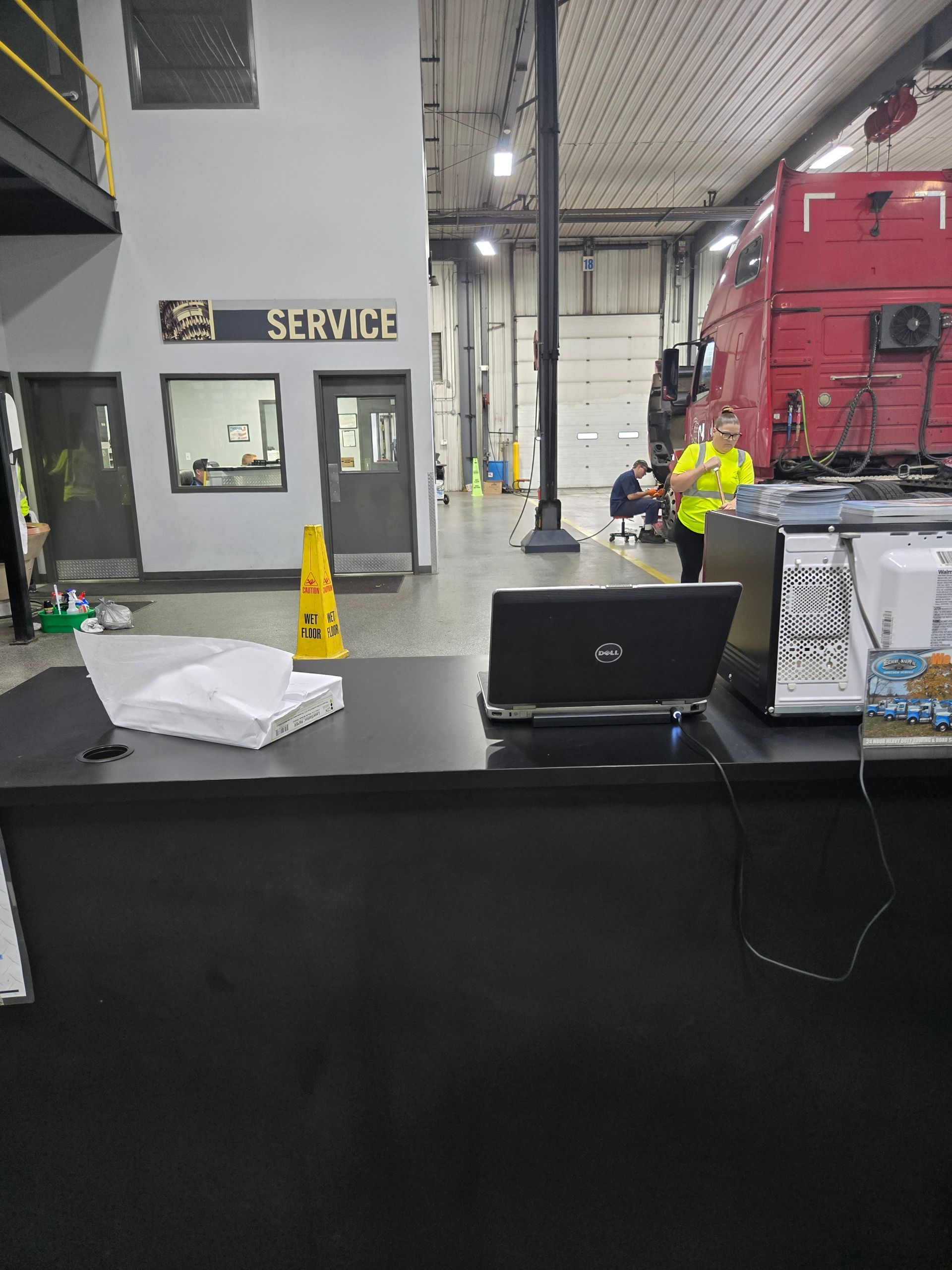 janitorial service for auto mechanic