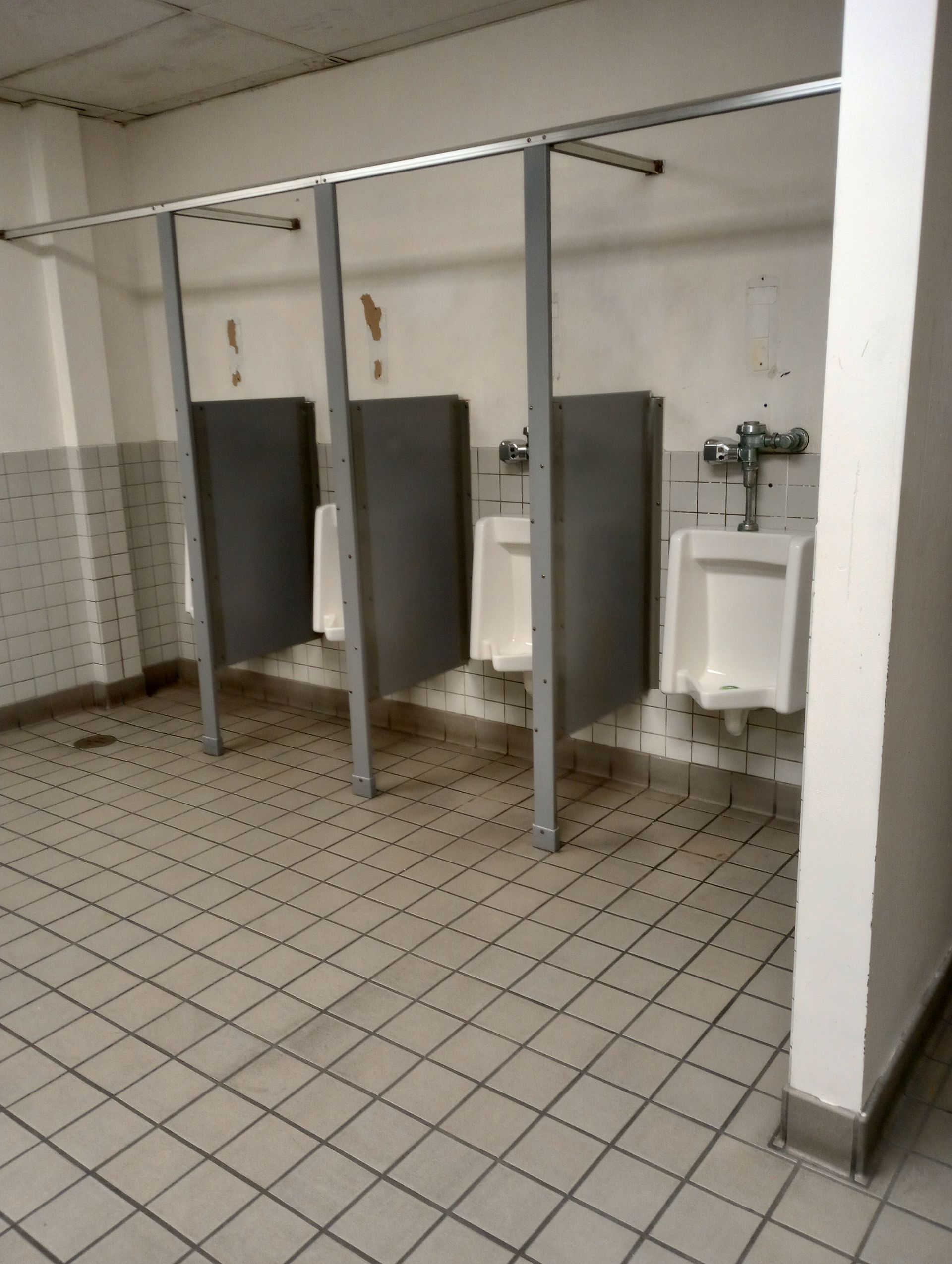 cleaned urinals