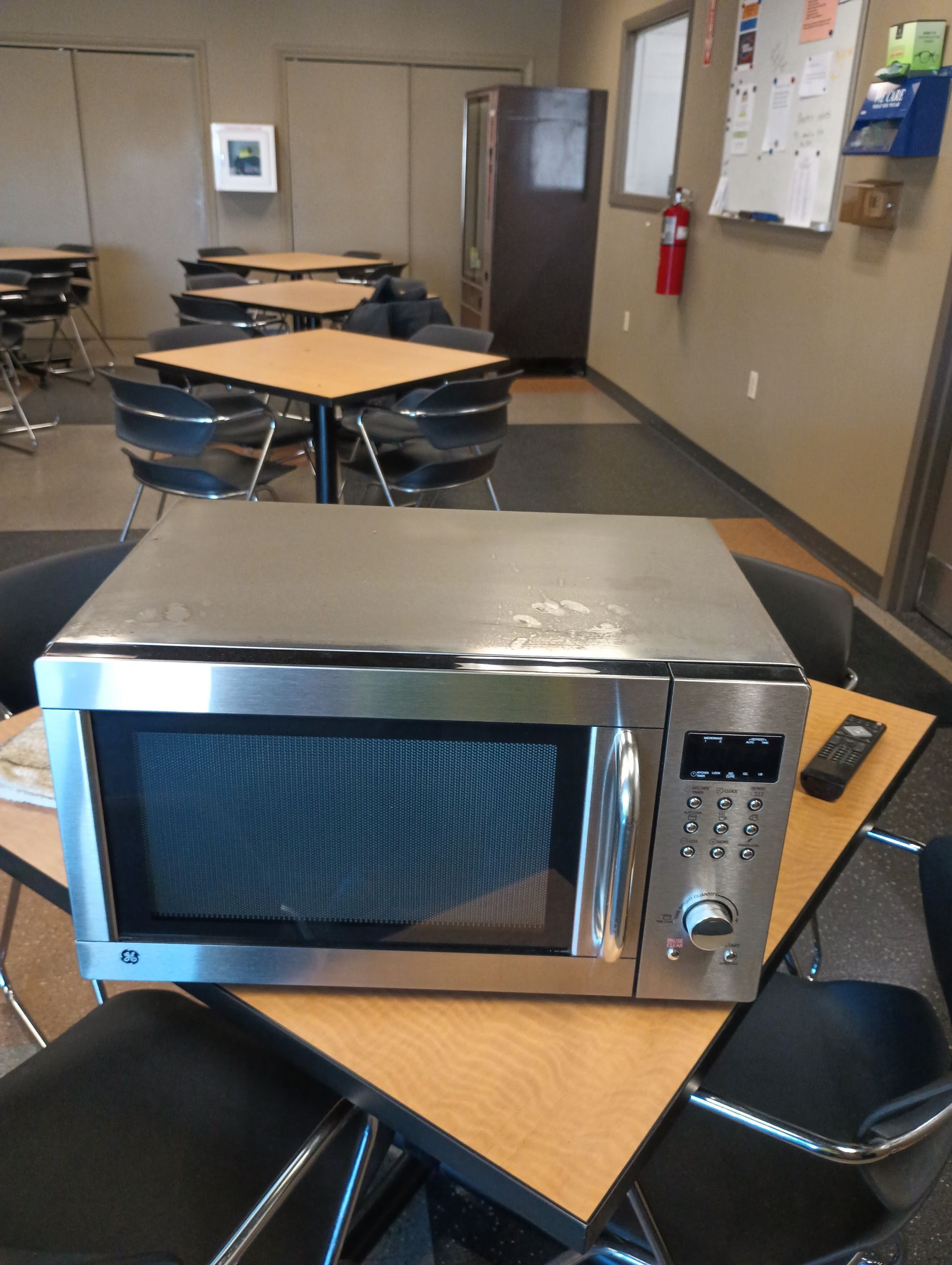 professionally cleaned break room