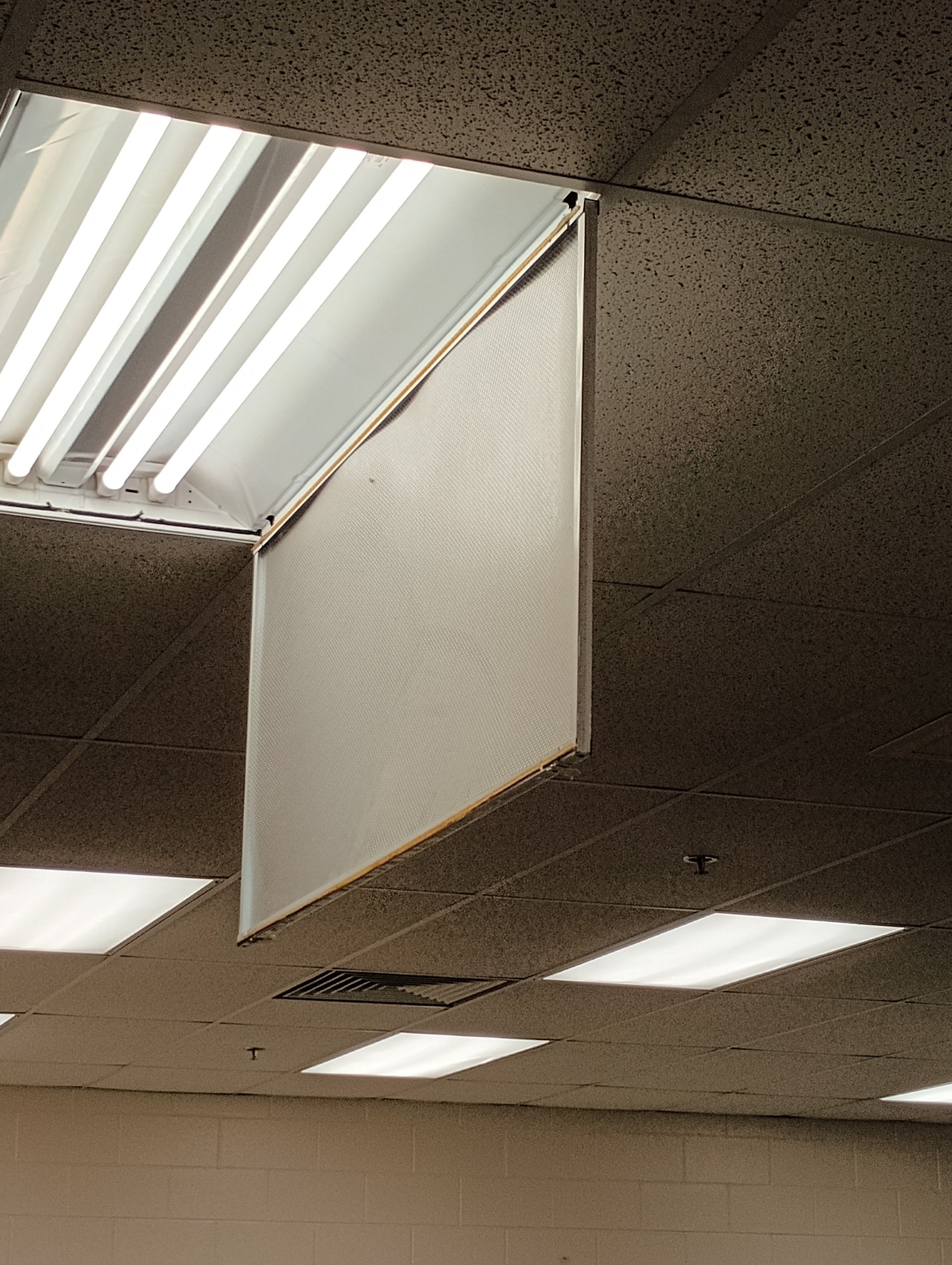 dusted light fixture