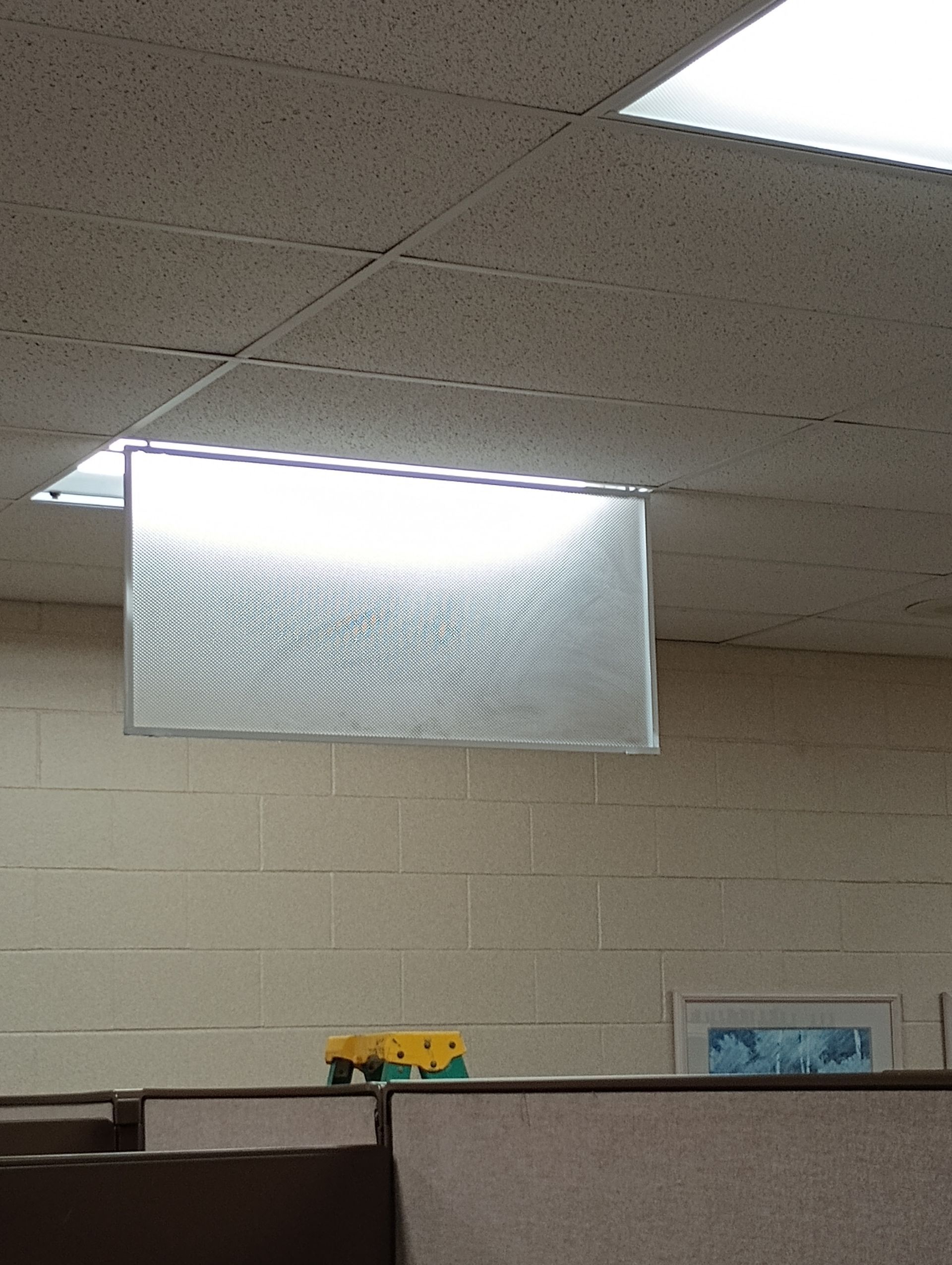 light fixture dusting