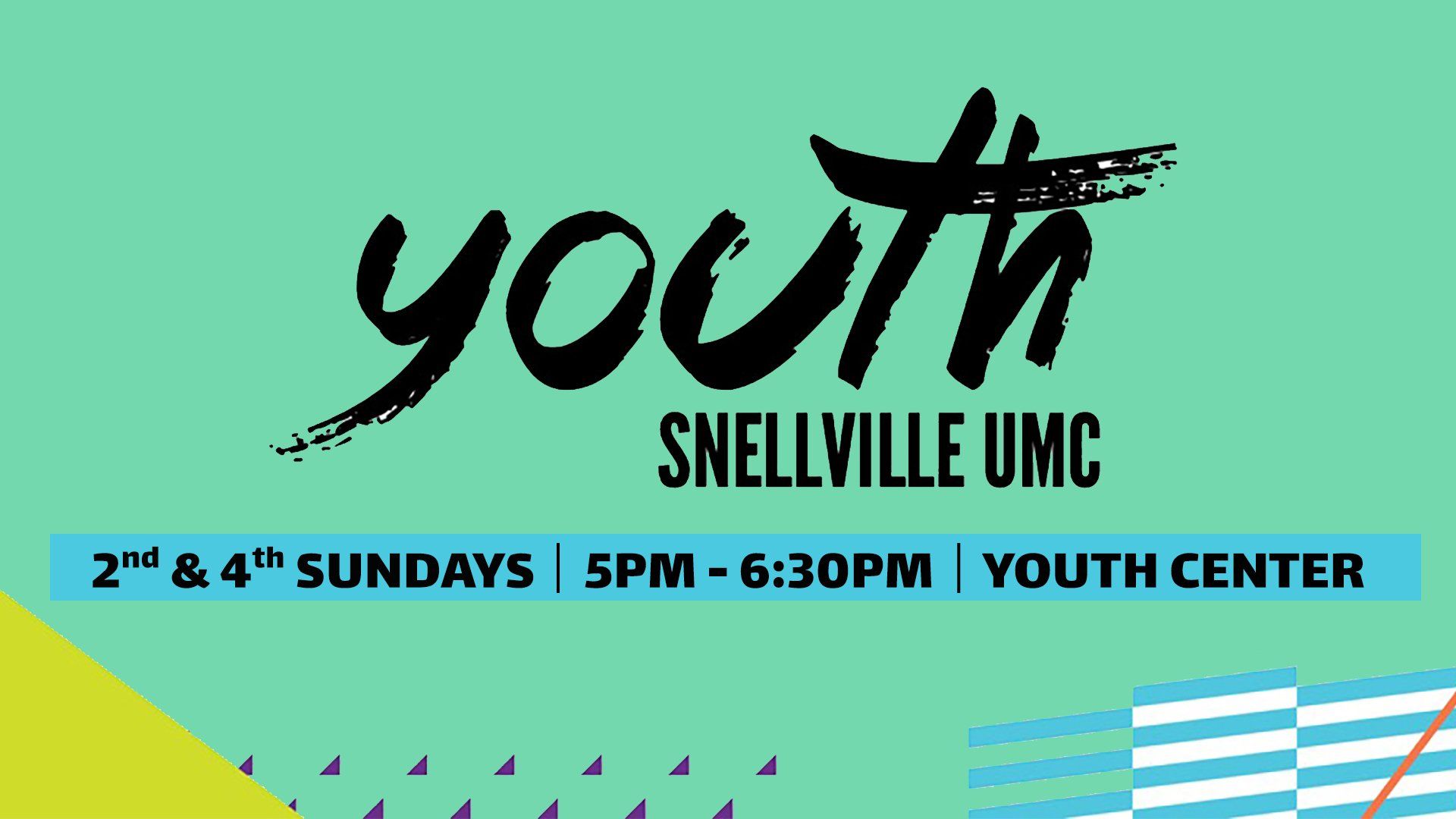 a poster for the youth center in snellville cc