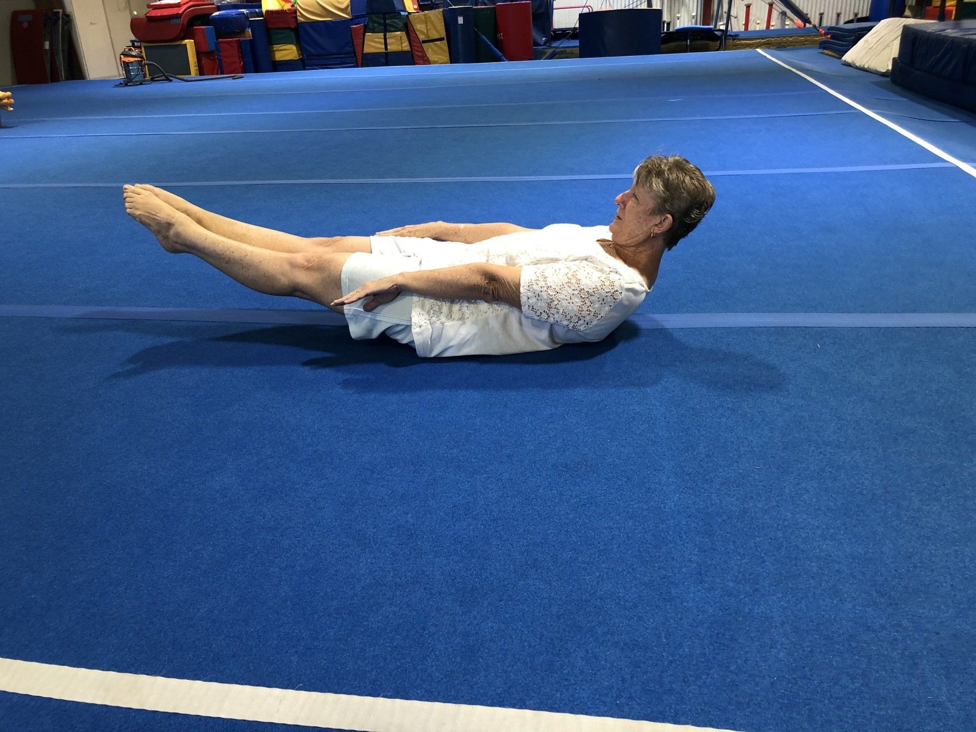 floor exercise by student