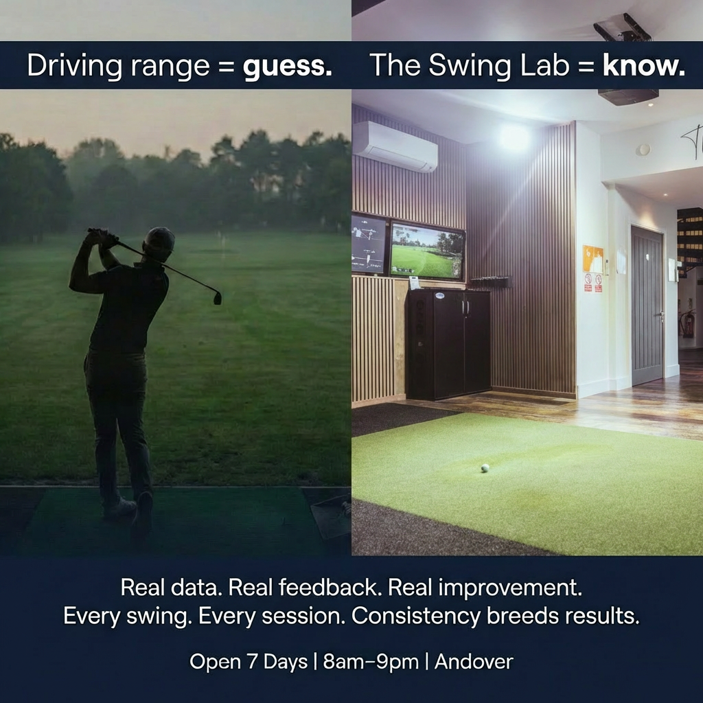 Golf simulator vs driving range — data-driven practice at The Swing Lab