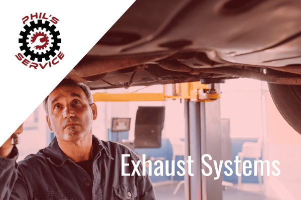 What does a full exhaust system include?