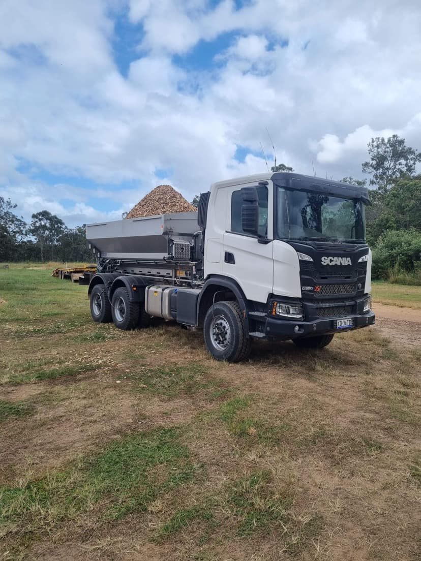 White Soil Product getting Delivered — Soil Conditioning in Alloway, QLD