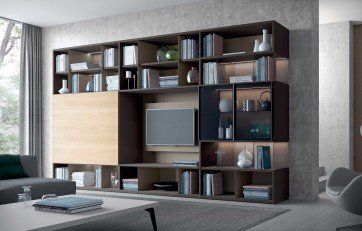 Parete attrezzata per salotto