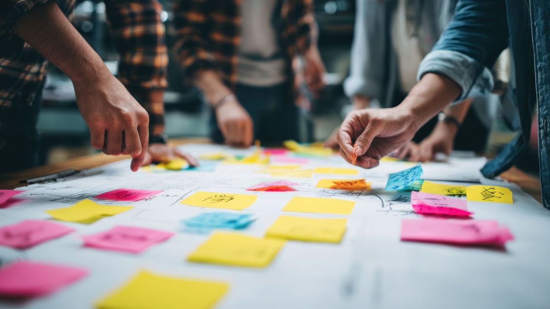 Therapist taking notes during a session with someone in military camouflage.