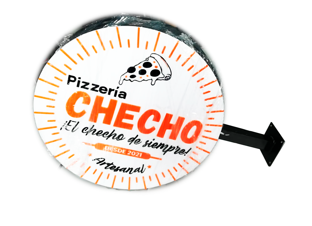 Letrero circular para 