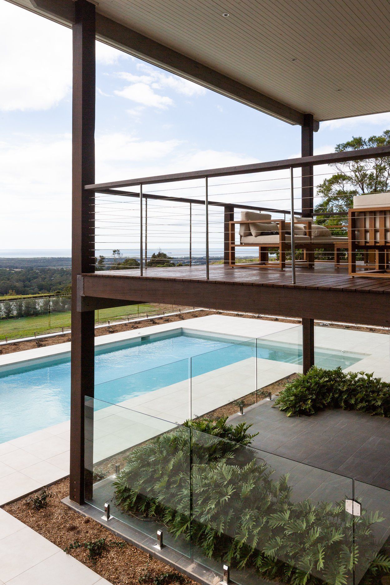 Indoor Swimming Pool Of A Modern House With Spa — Profile Pools & Landscaping In Alstonville, NSW