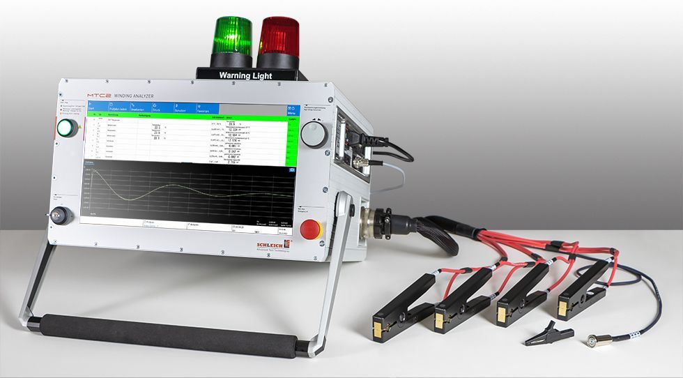 Schleich MTC2 R7 Winding Analyzer with warning lights