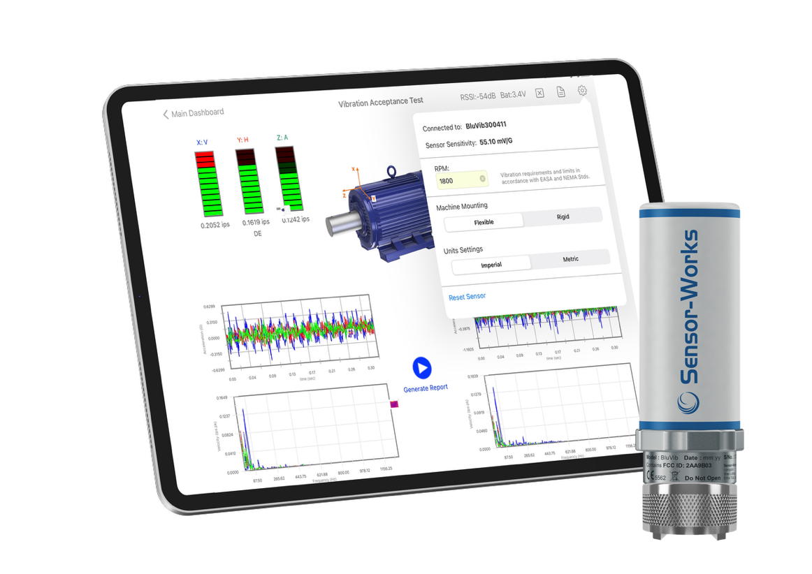 Wireless Single-Axis Vibration Motor Certification