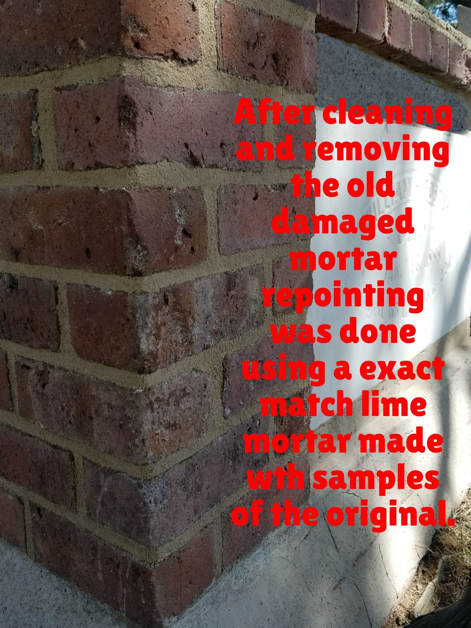 Grave Restoration Thomasville Top Hat Chimney & Masonry