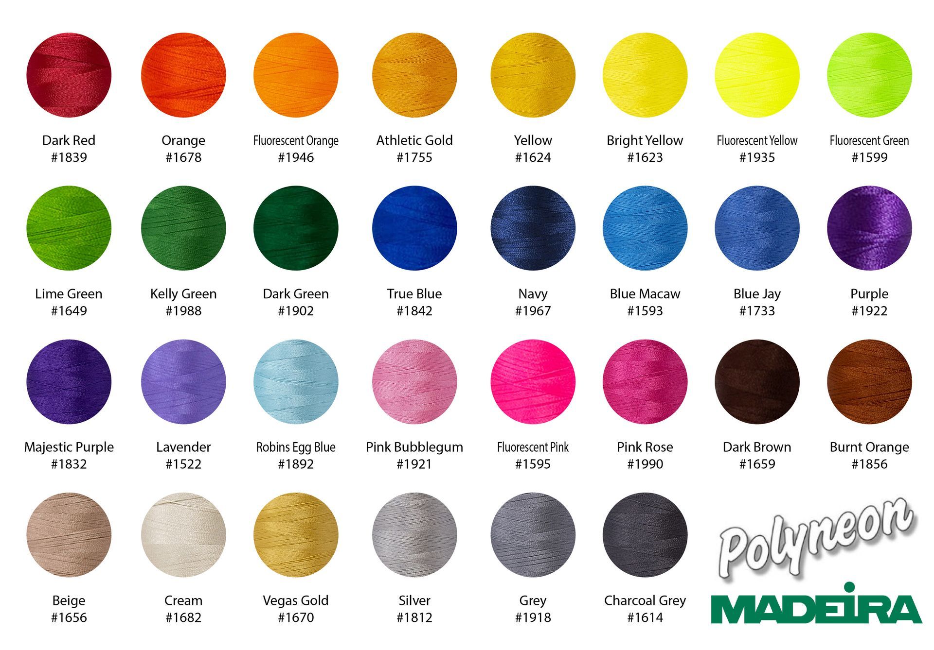 Embroidery Thread Colors