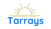 The logo for tarrays shows a sun rising over the ocean.