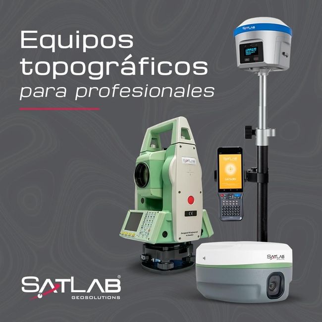 A poster for equipos topograficos para profesionales