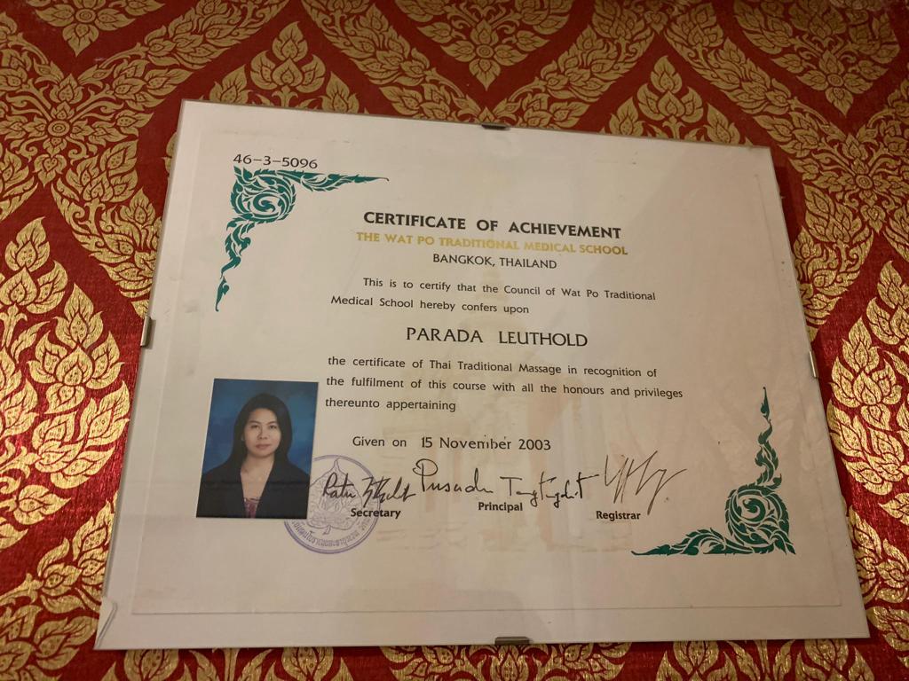 certificat de masseuse professionnel