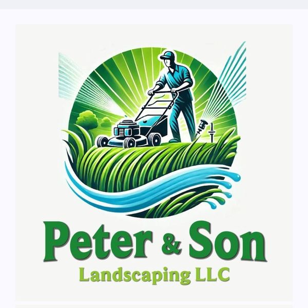 LocalSplash Landscaper logo with green-and-black house and tree graphics