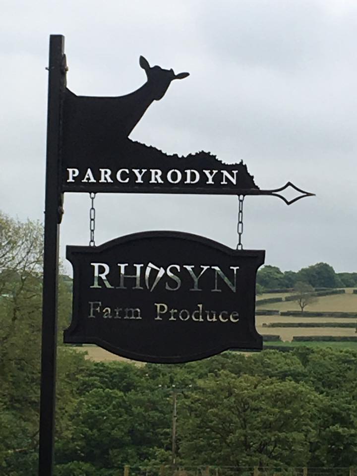Welsh goat sign by award winning blacksmith William Holland