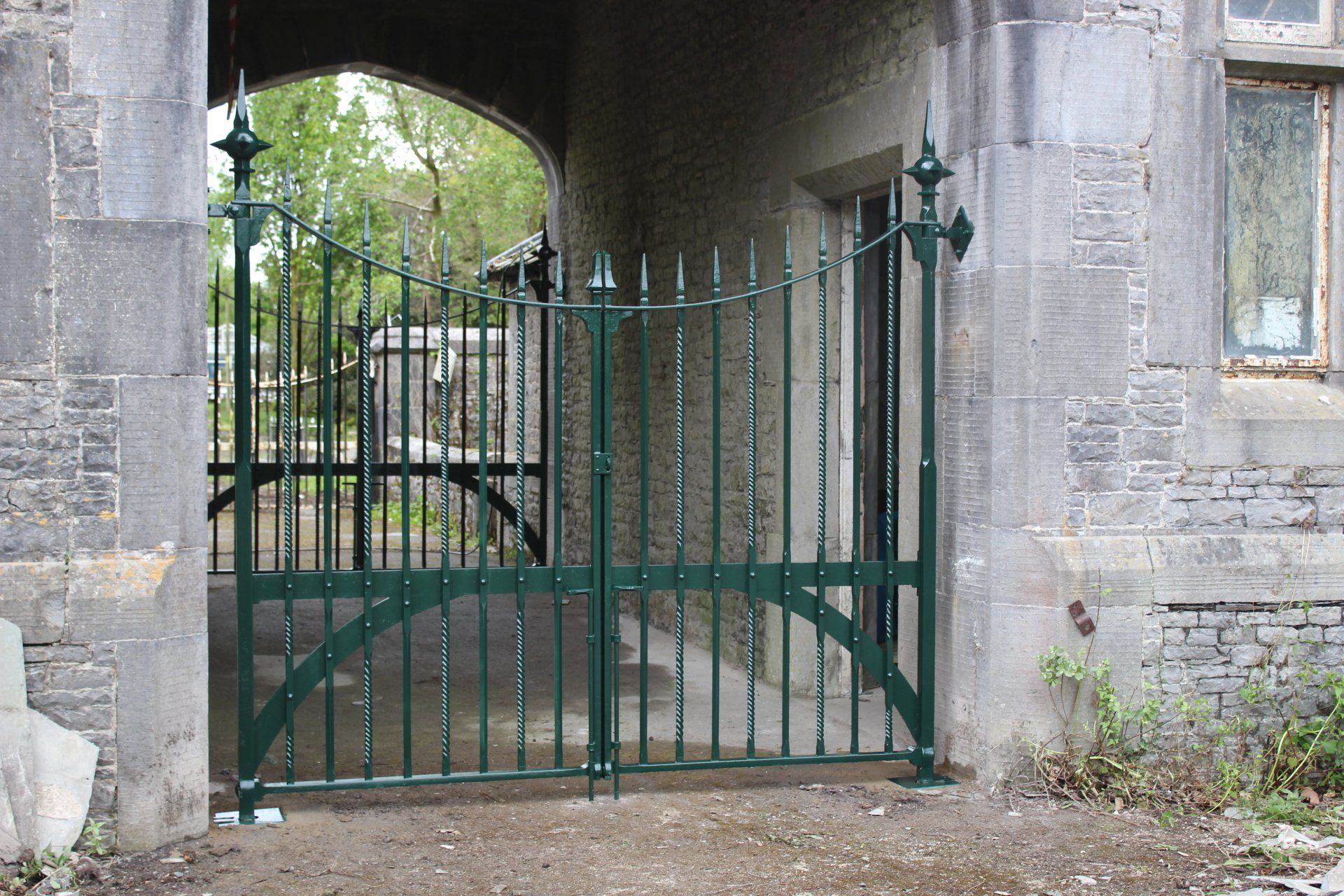 Beautiful Iron gates by award winning blacksmith William Holland