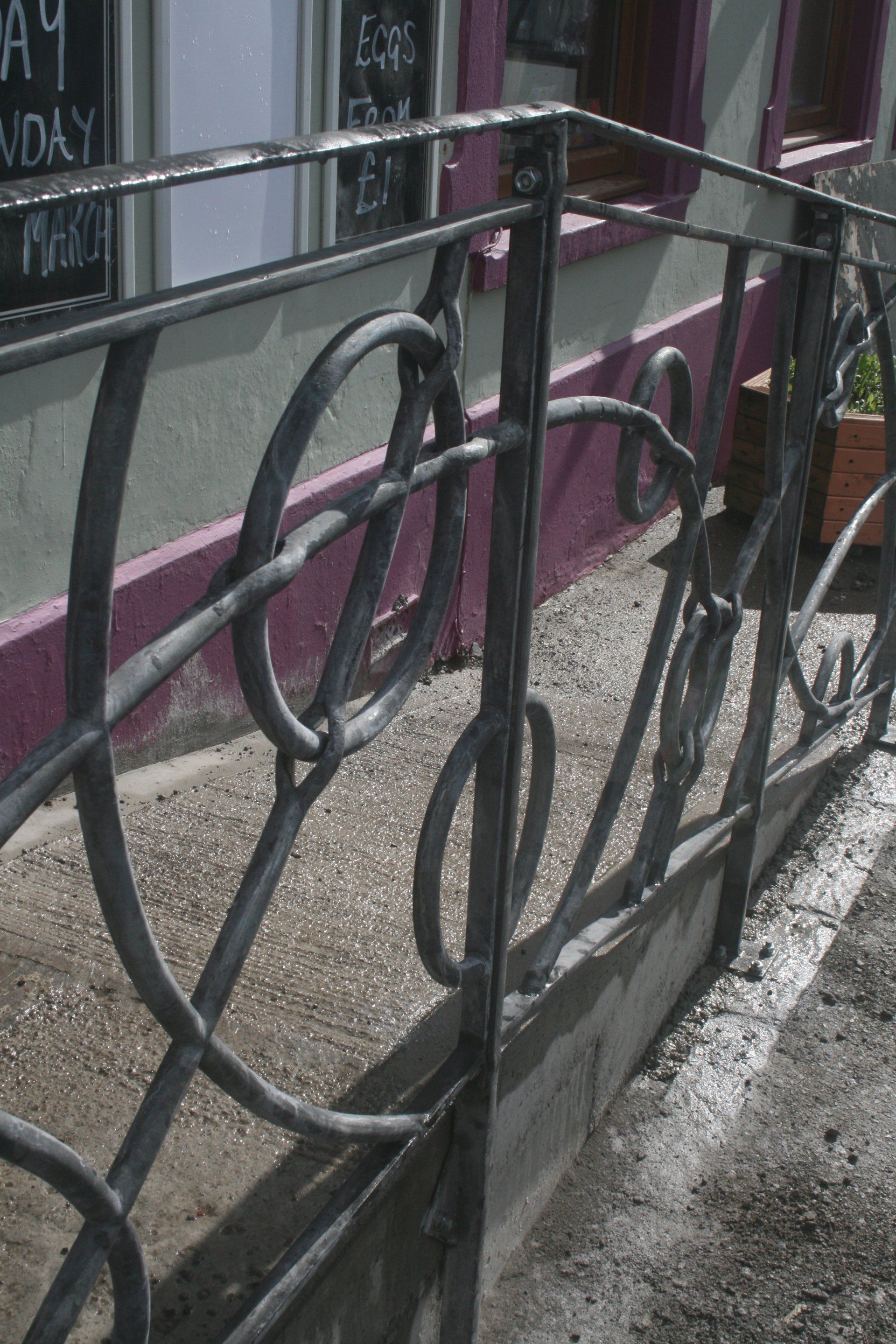 bespoke railings Pendine  by award winning blacksmith William Holland