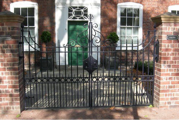 metal driveway by award winning blacksmith William Holland