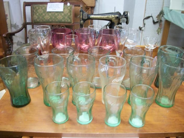 antique coca cola glasses