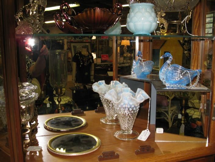 antique glass home decor