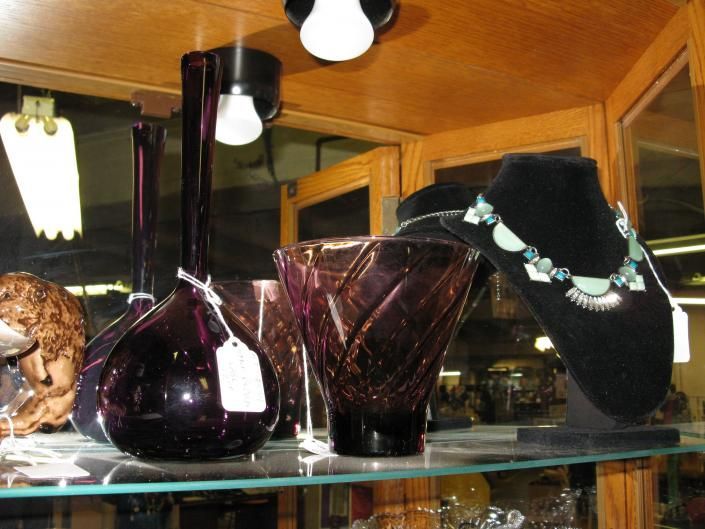 antique jewelry and vases