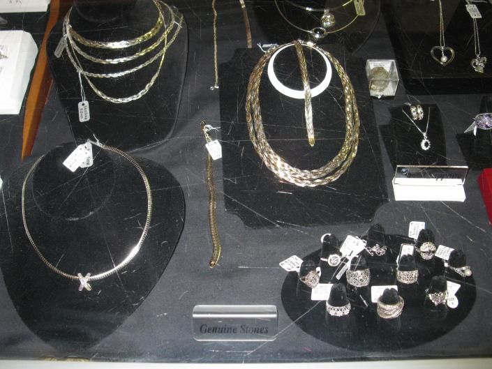 antique rings and necklaces