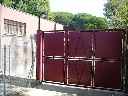 cancello verniciato