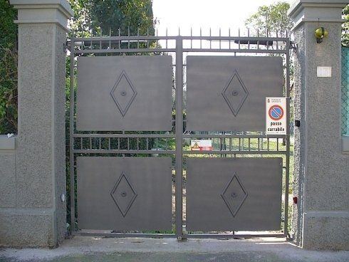cancello acciaio inox