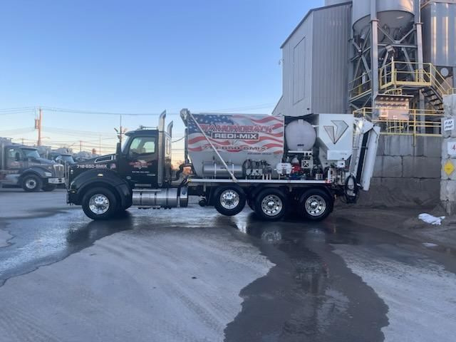 Zim Mixer truck Right side view — Diamondback Redi-Mix — Staten Island, NY