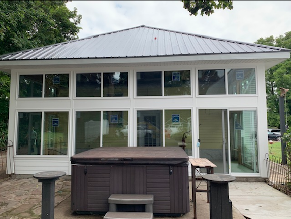 metal roof installation