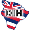 A map of hawaii with the word dih on it