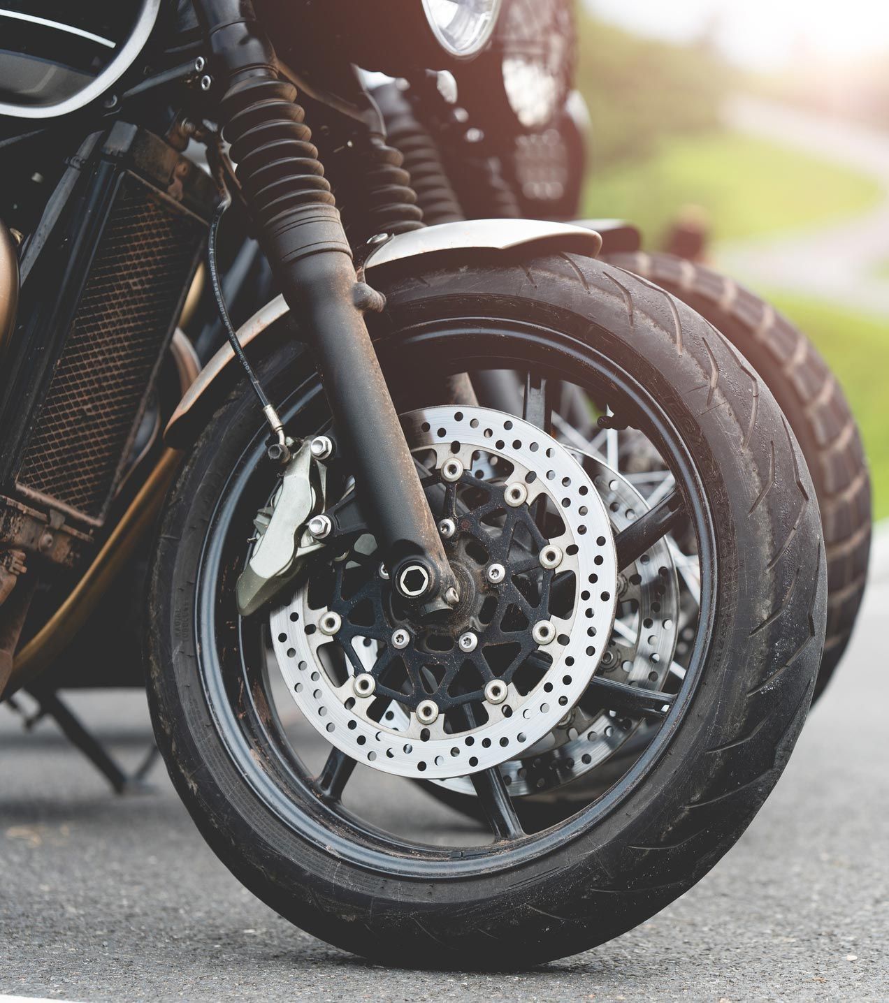 Front Wheel of a Motorcycle — Tulsa, OK — Jimmie A Neely Insurance Agency
