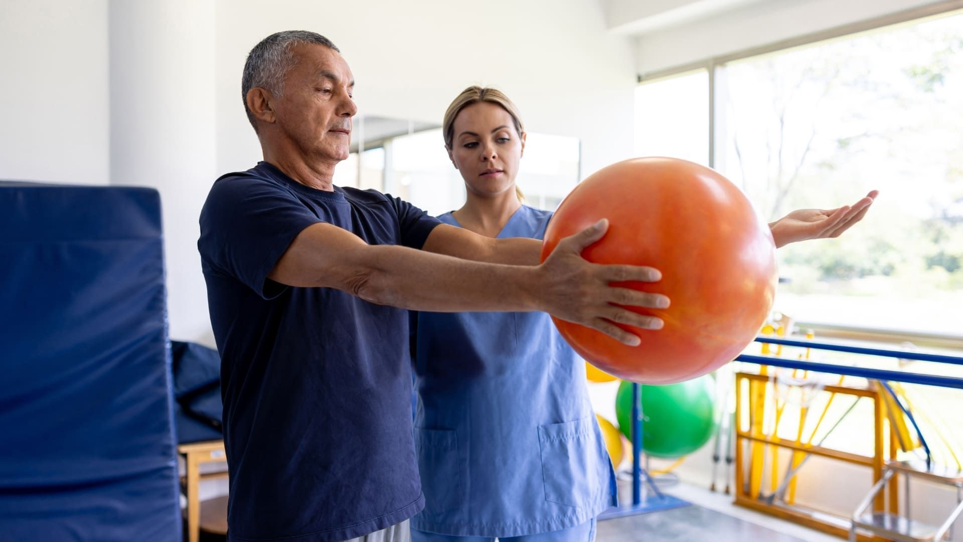 A man undergoes a Functional Capacity Evaluation.