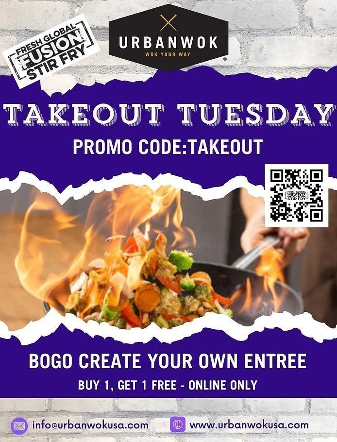 A takeout tuesday promo code : takeout bogo create your own entree buy 1 get 1 free online only