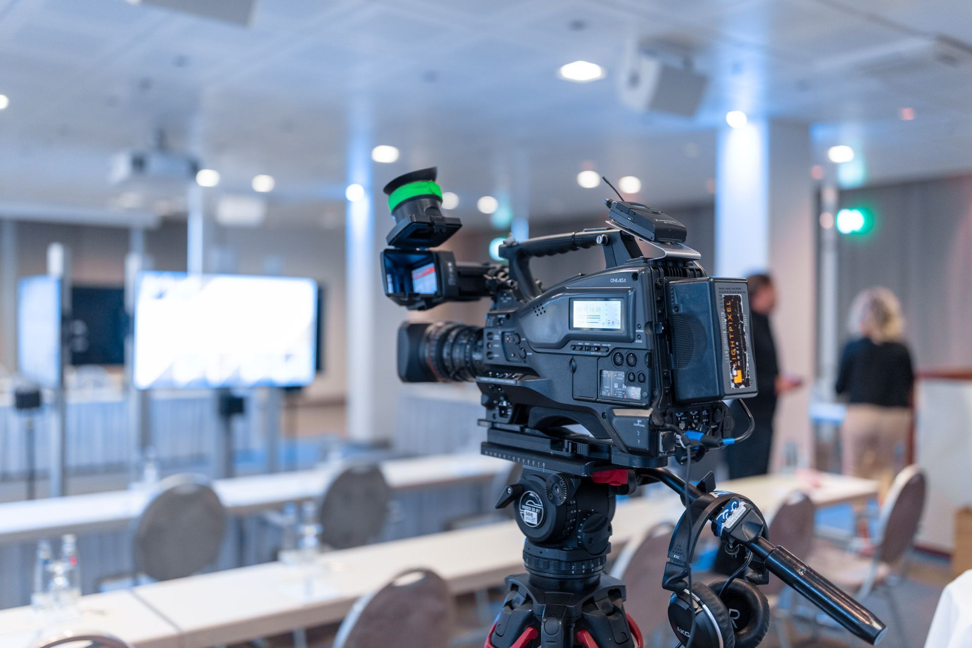 Kameratechnik während der Veranstaltungsreihe KUKM aktuell 2023