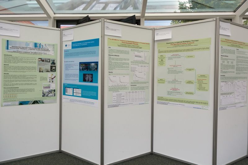 Posterwände beim Theranostics World Congress 2011 in Bad Berka