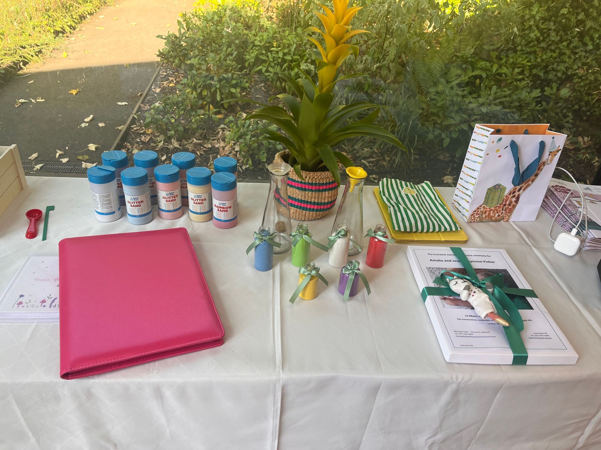 naming ceremony sand blending