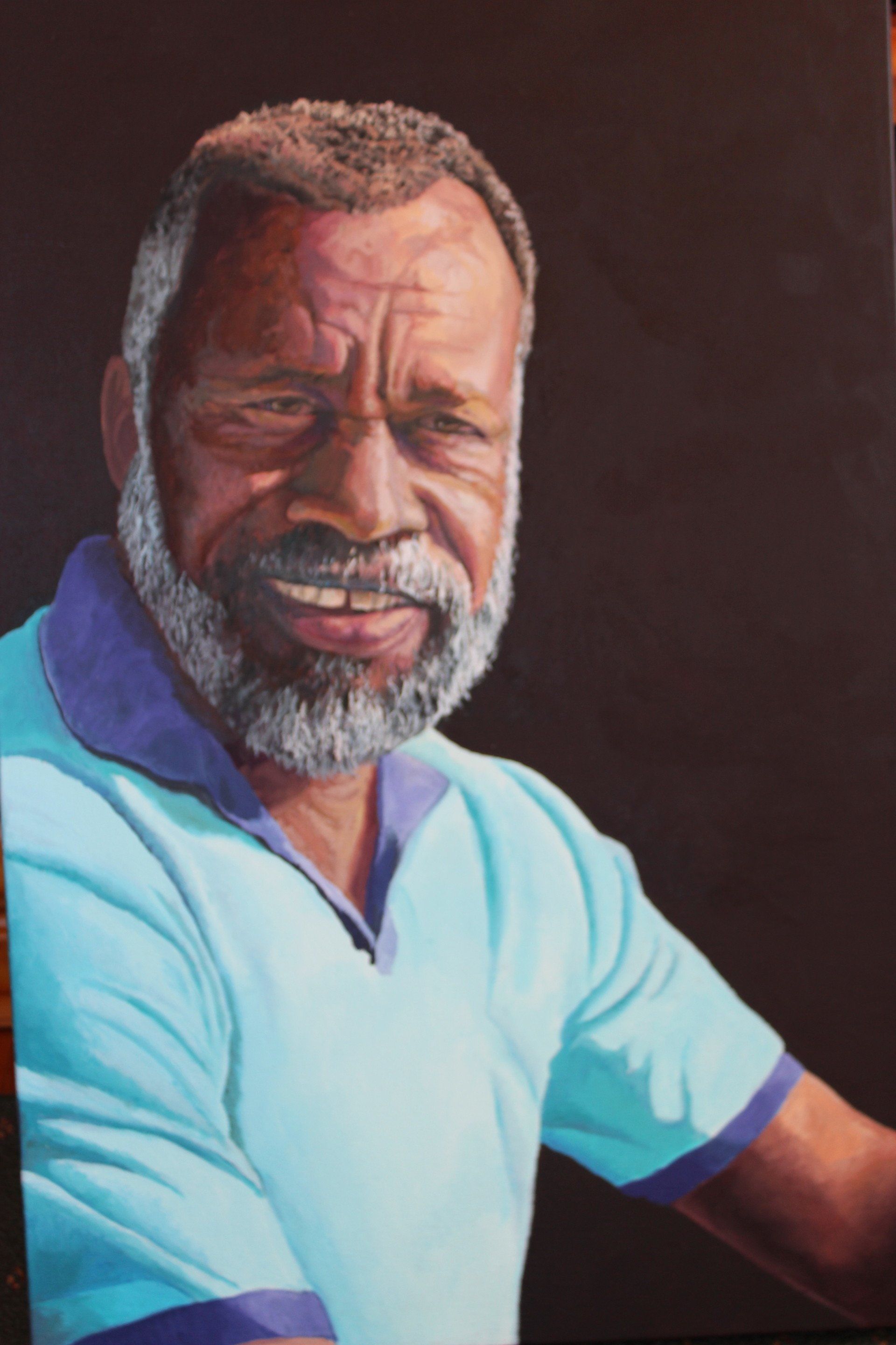 Aku's Dad Oil Painting