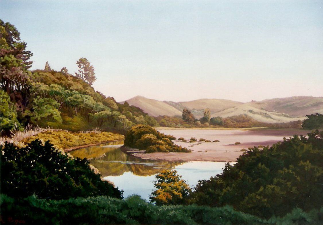 Hatfields Beach Oil Painting