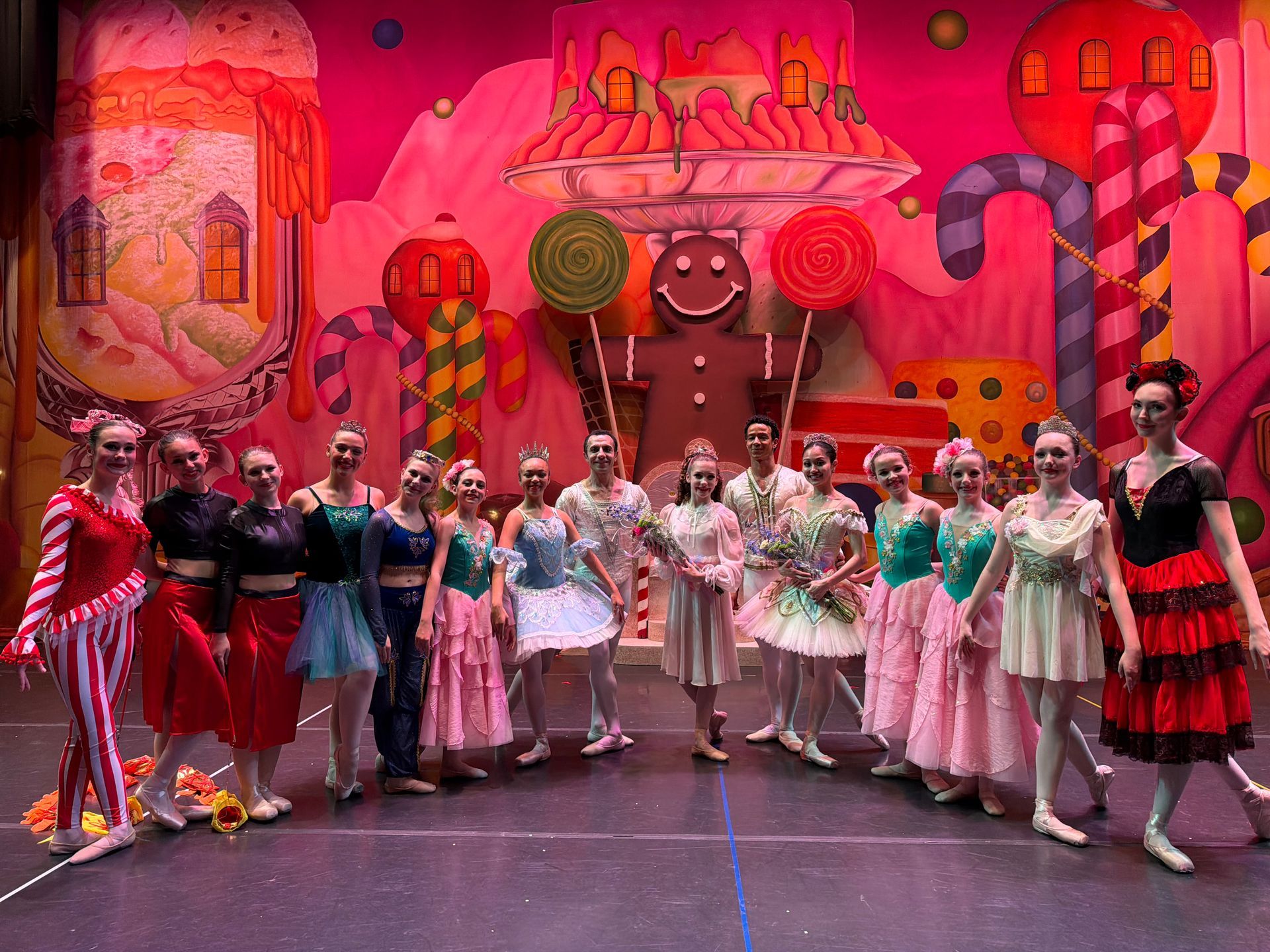 Dancers at their holiday party